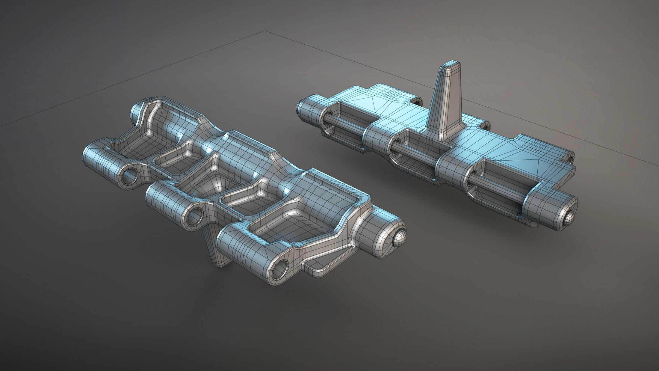 AT-T Tractor Tracks High-Poly 3D model_3