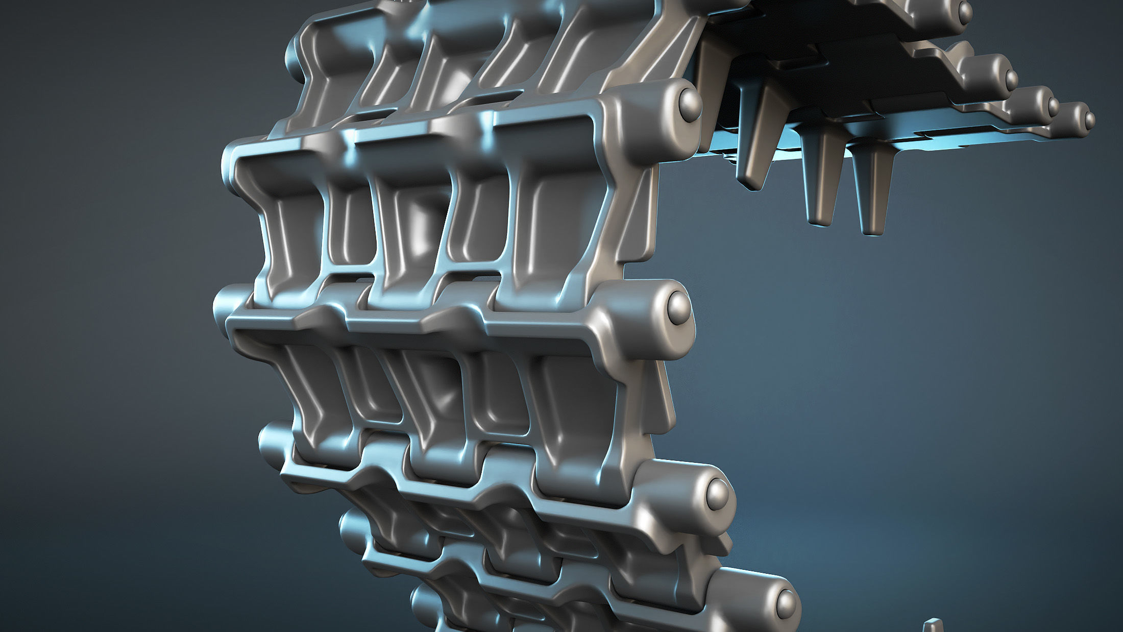 AT-T Tractor Tracks High-Poly 3D model_1