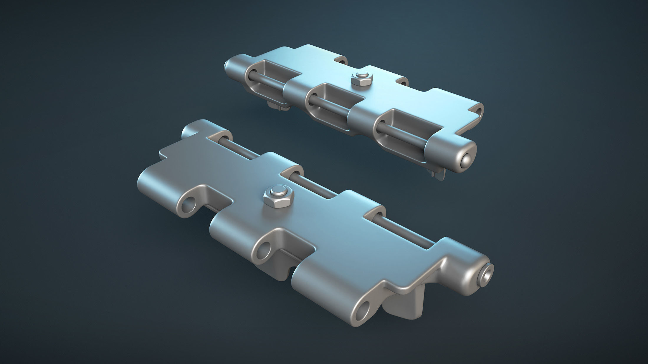 AT-T Tractor Tracks High-Poly 3D model_7