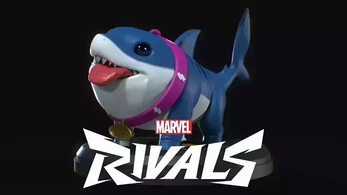 Jeff from Marvel Rivals Statue for 3D Printing 3D print model