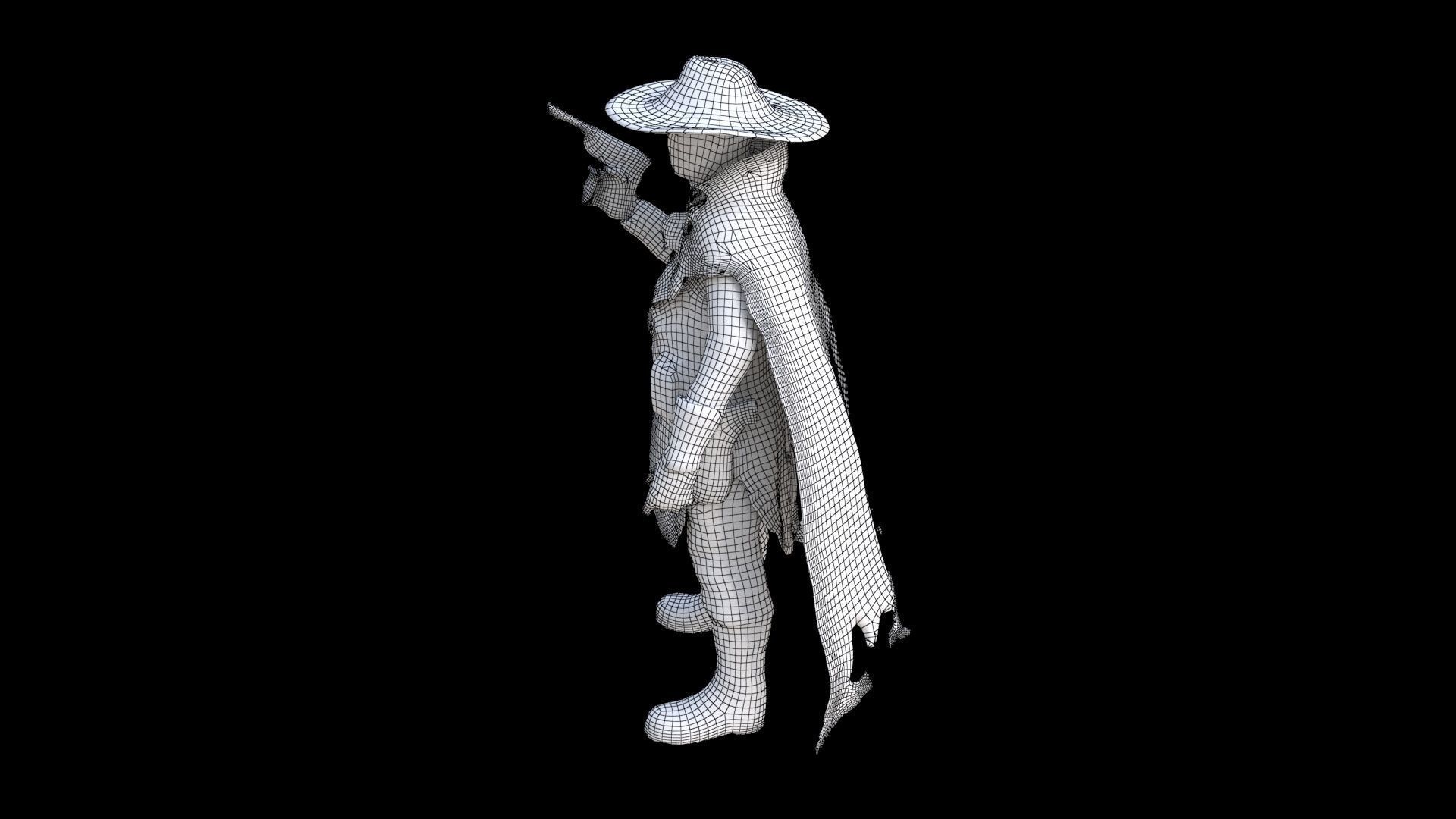 Cowboy3 3D model_7