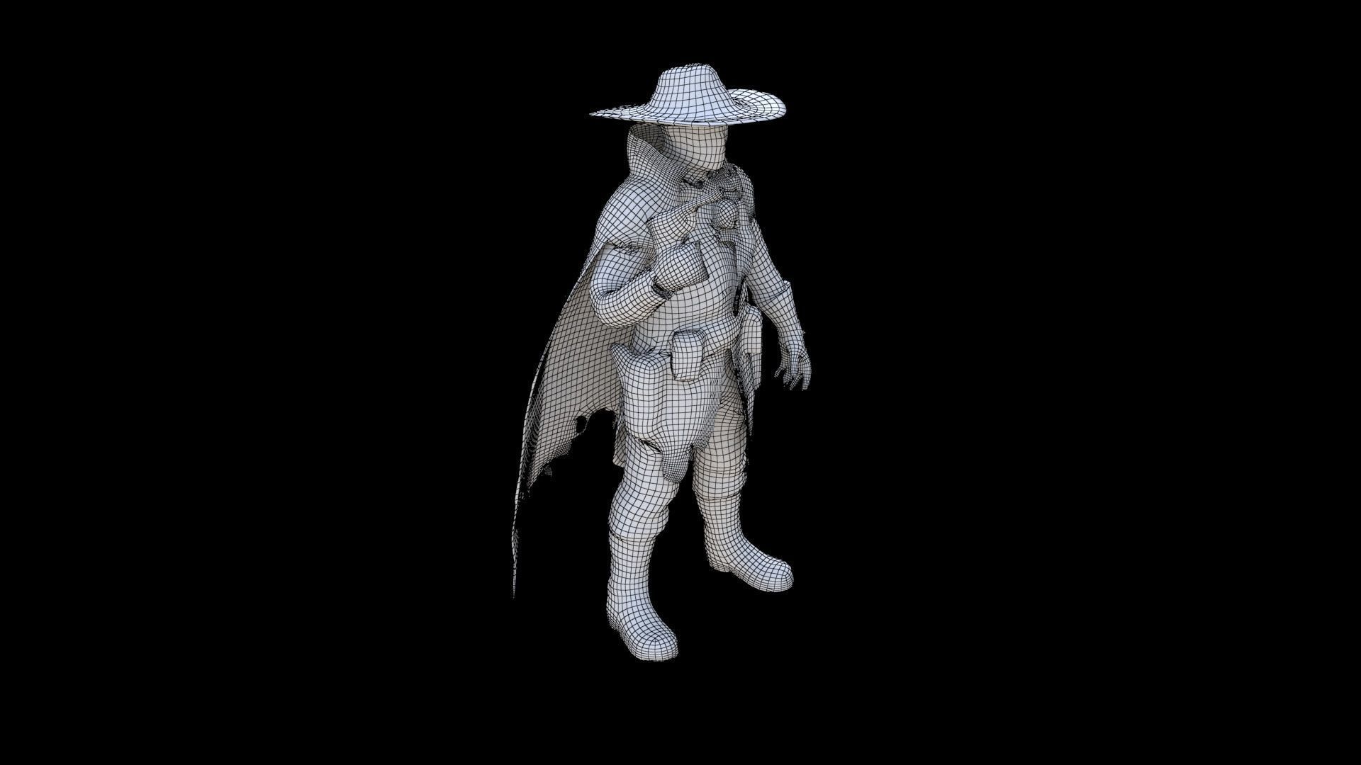 Cowboy3 3D model_5