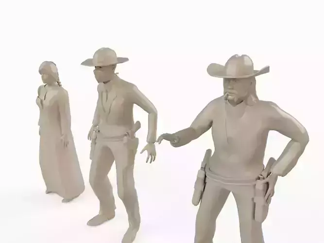 Wild West Showdown Bundle - 3D Printable Figures