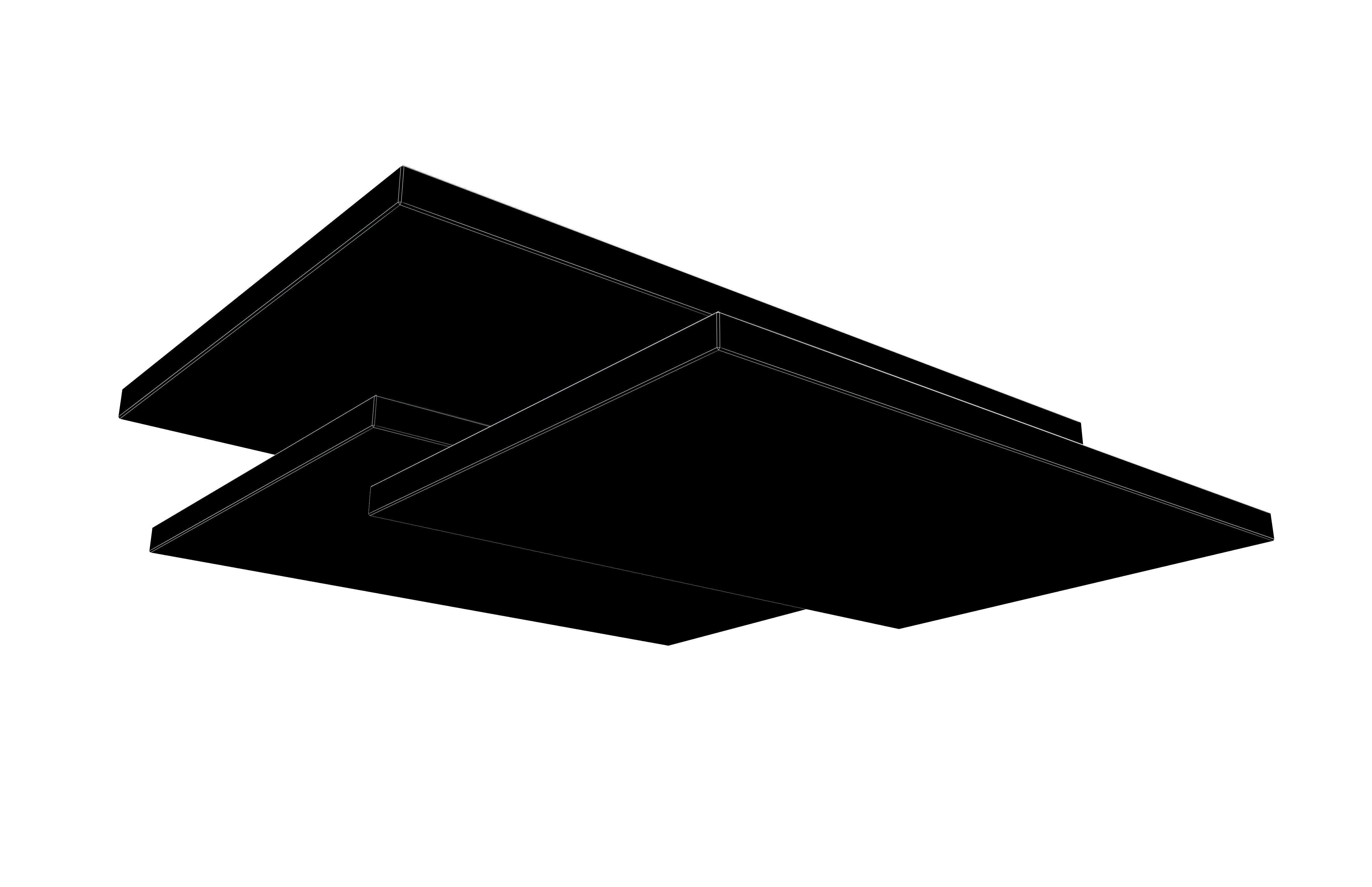 Overlapping Planes Layer v1 002 Low-poly 3D model_5