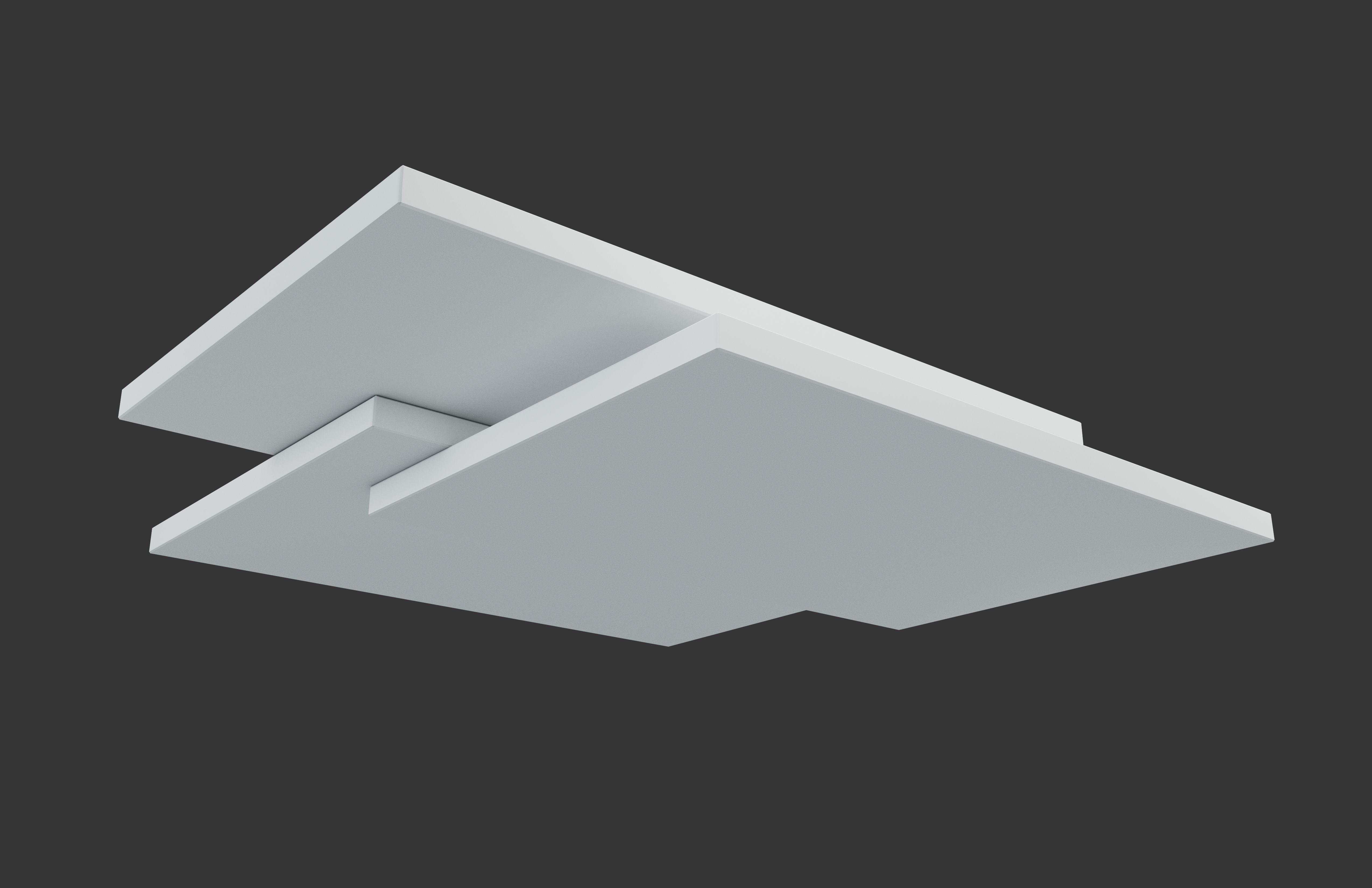 Overlapping Planes Layer v1 002 Low-poly 3D model_2