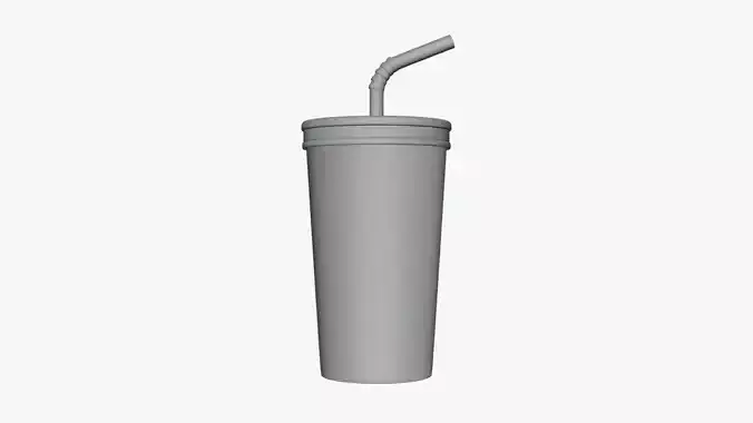 Basic Soda Cup - Geometry Only No Textures No Materials