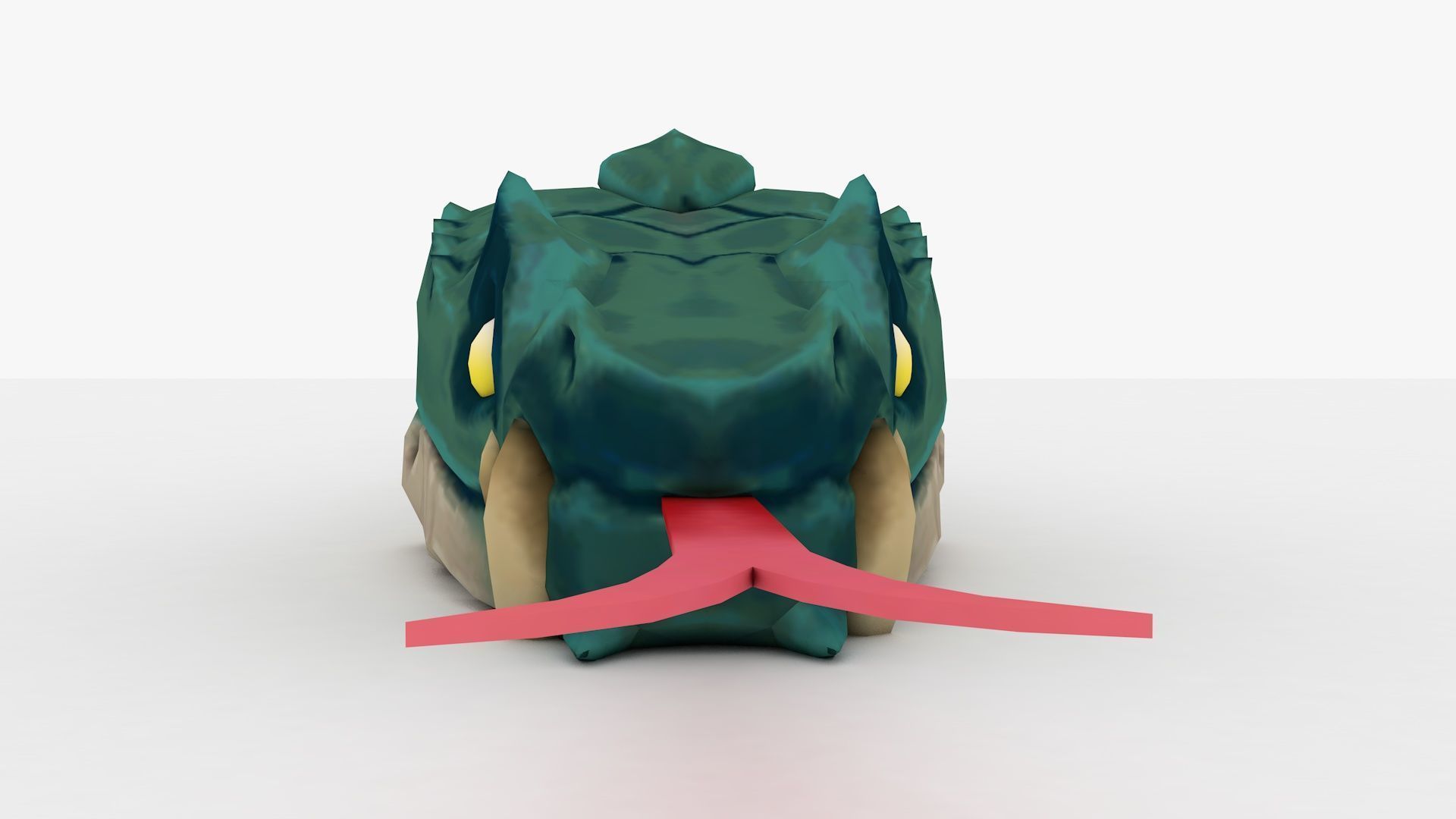 Snake Rigged and Animated Low-poly 3D model_7