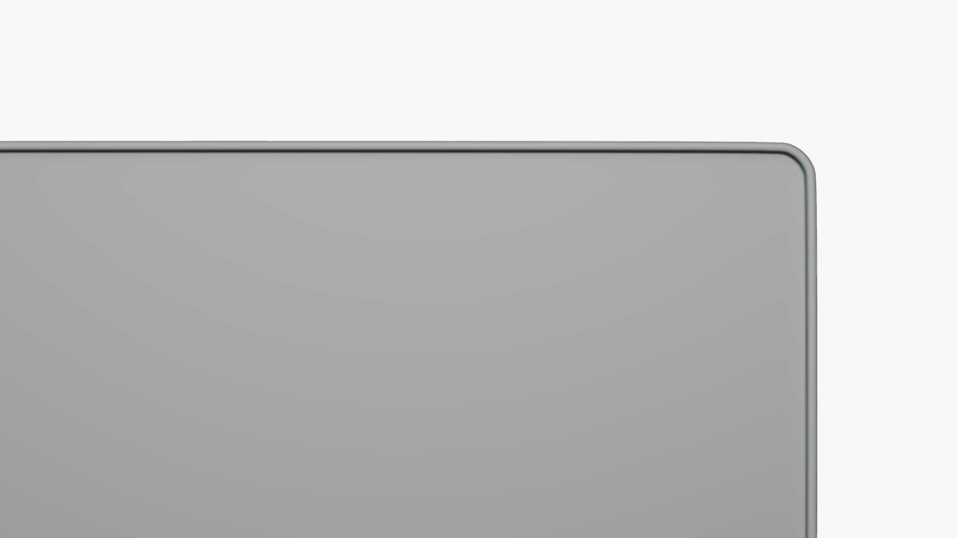 Basic Mouse Pad - Geometry Only No Textures No Materials 3D model_1