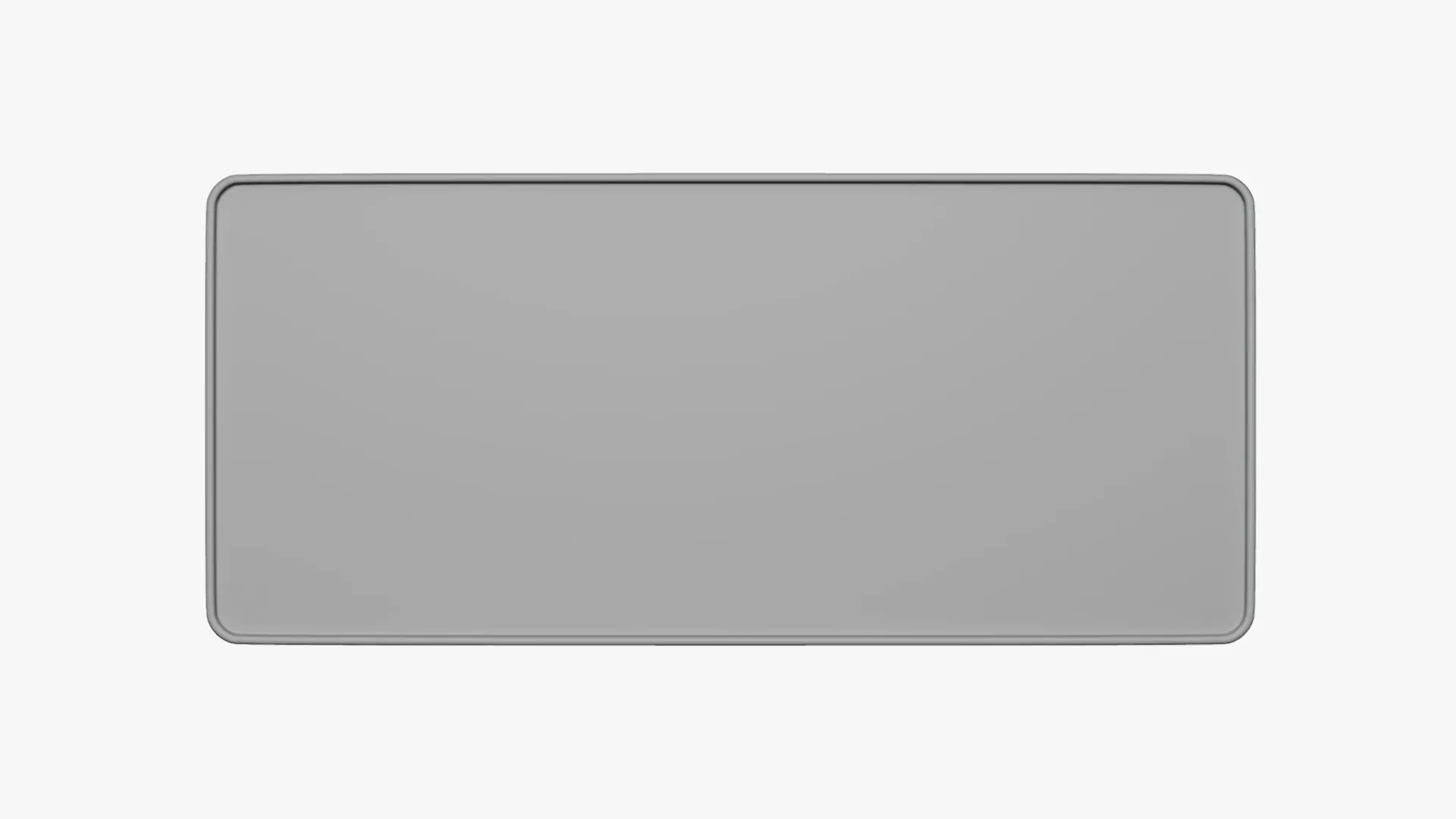 Basic Mouse Pad - Geometry Only No Textures No Materials 3D model_0