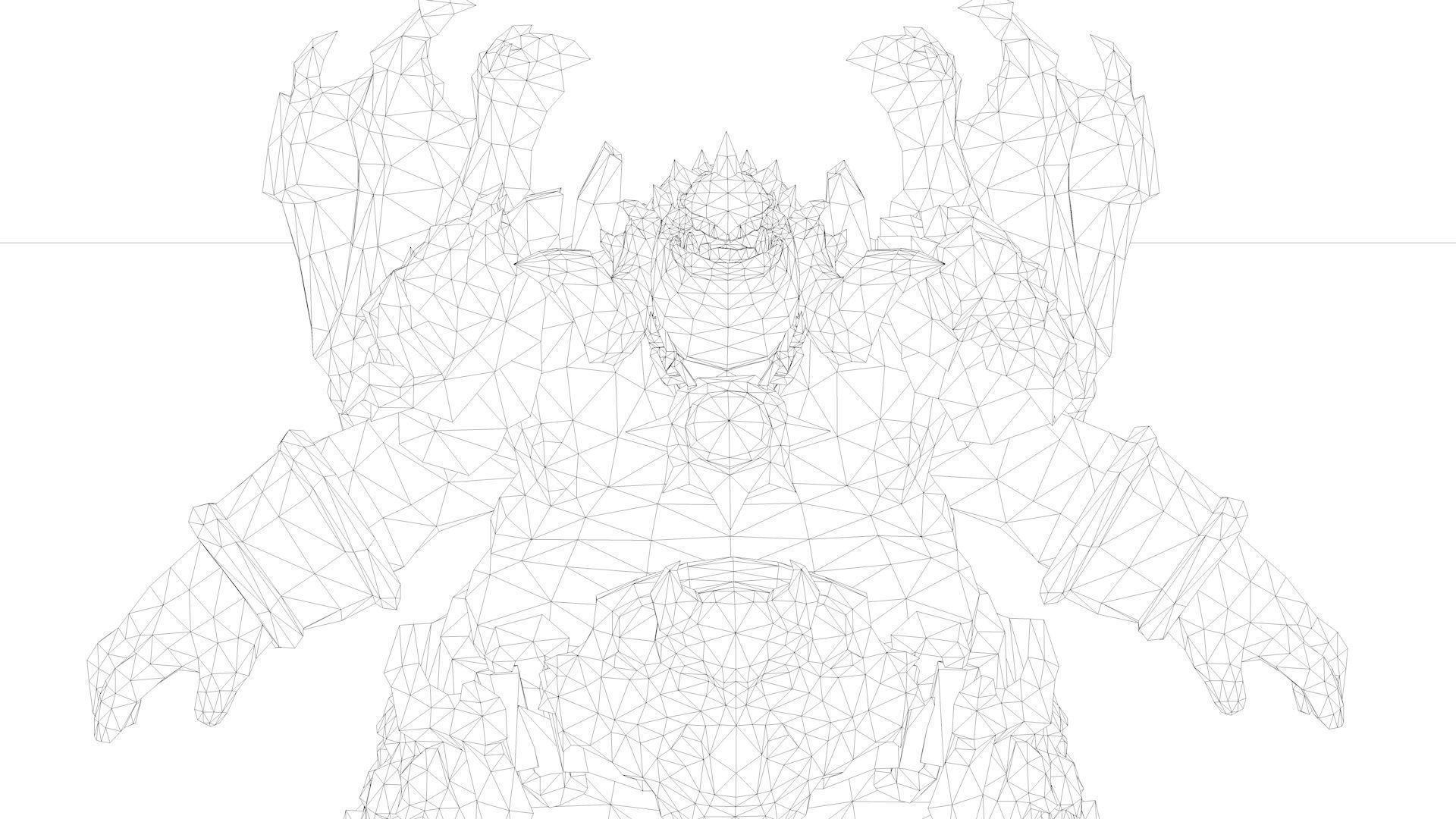 Belial Rigged and Animated Low-poly 3D model_14