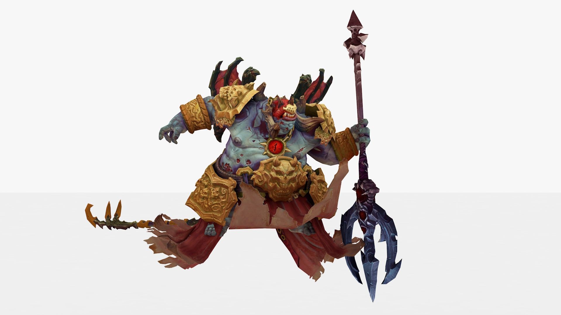 Belial Rigged and Animated Low-poly 3D model_11