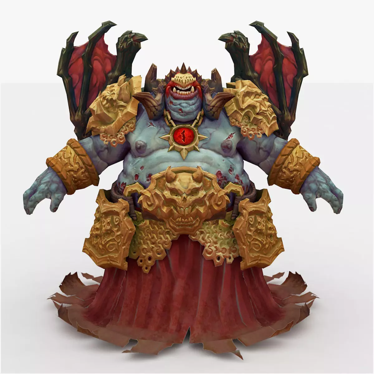 Belial Rigged and Animated Low-poly 3D model_0