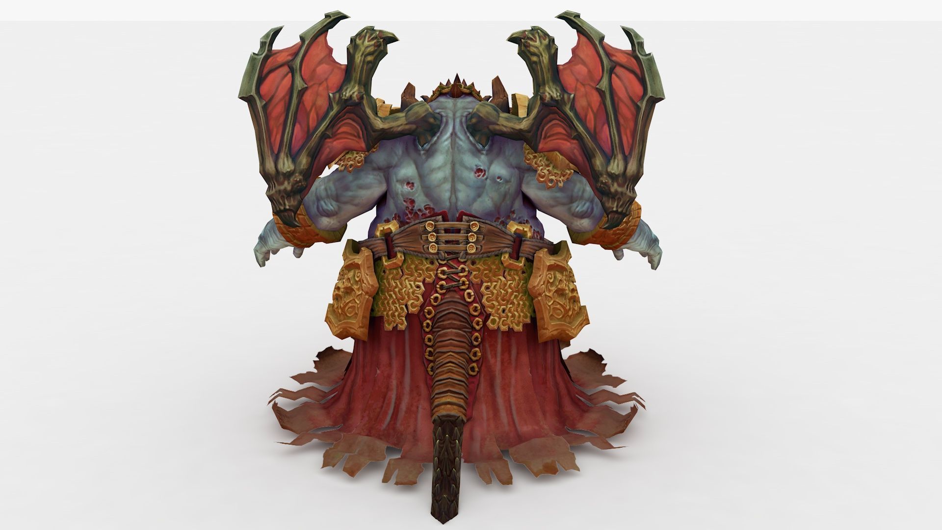 Belial Rigged and Animated Low-poly 3D model_4