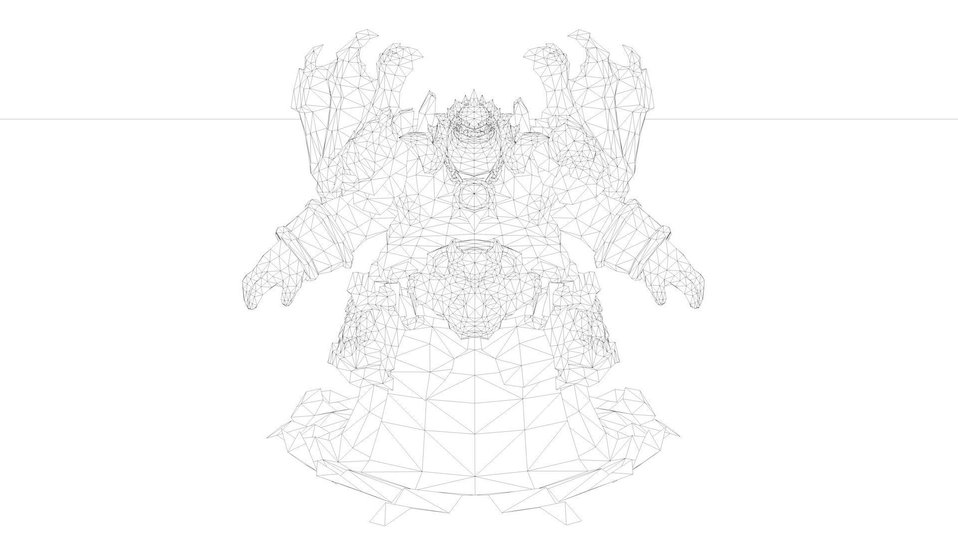 Belial Rigged and Animated Low-poly 3D model_13