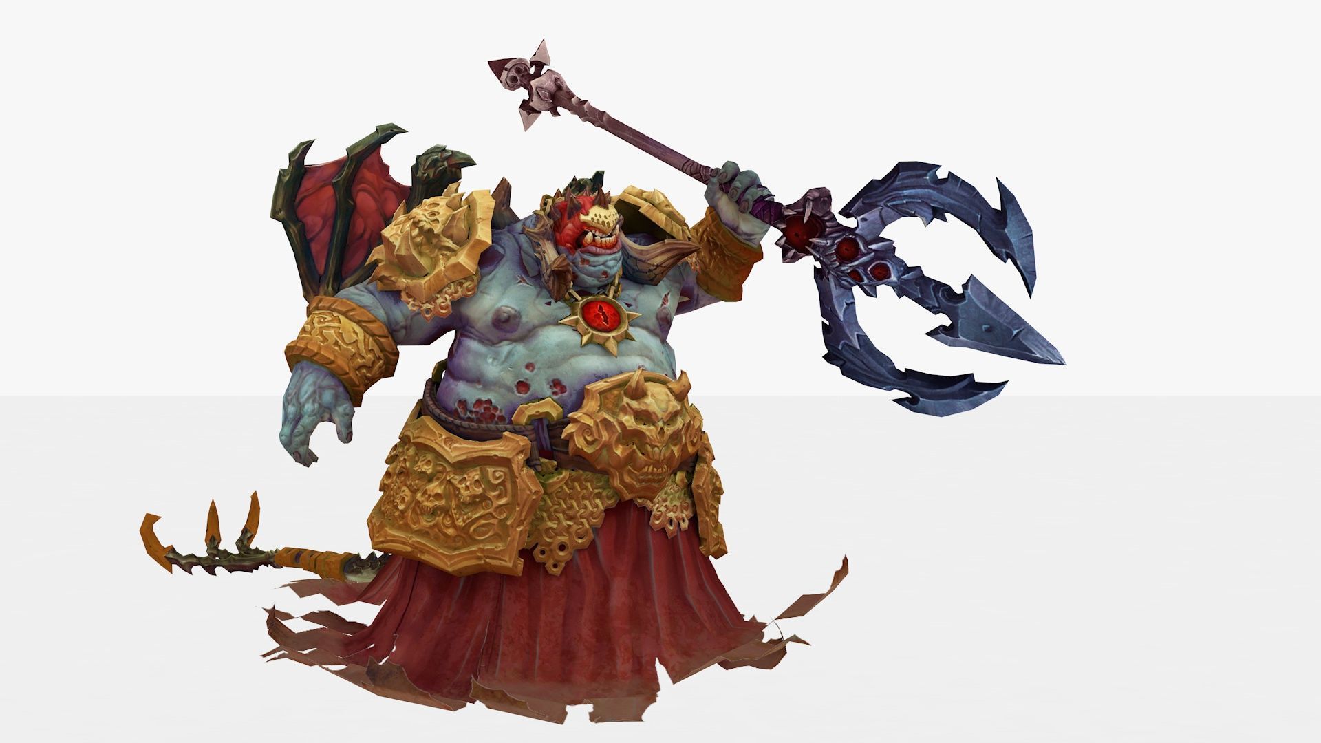 Belial Rigged and Animated Low-poly 3D model_10