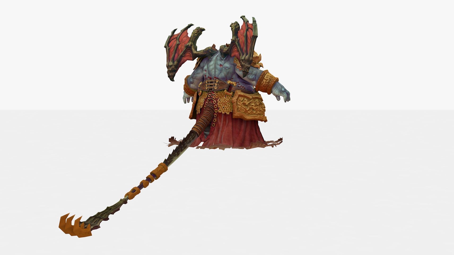 Belial Rigged and Animated Low-poly 3D model_6