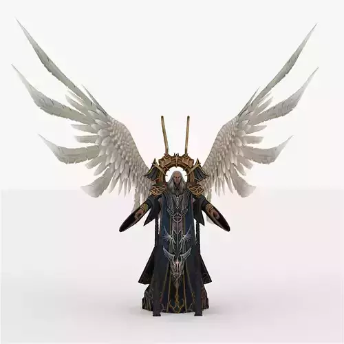 Azrael Low-poly 3D model