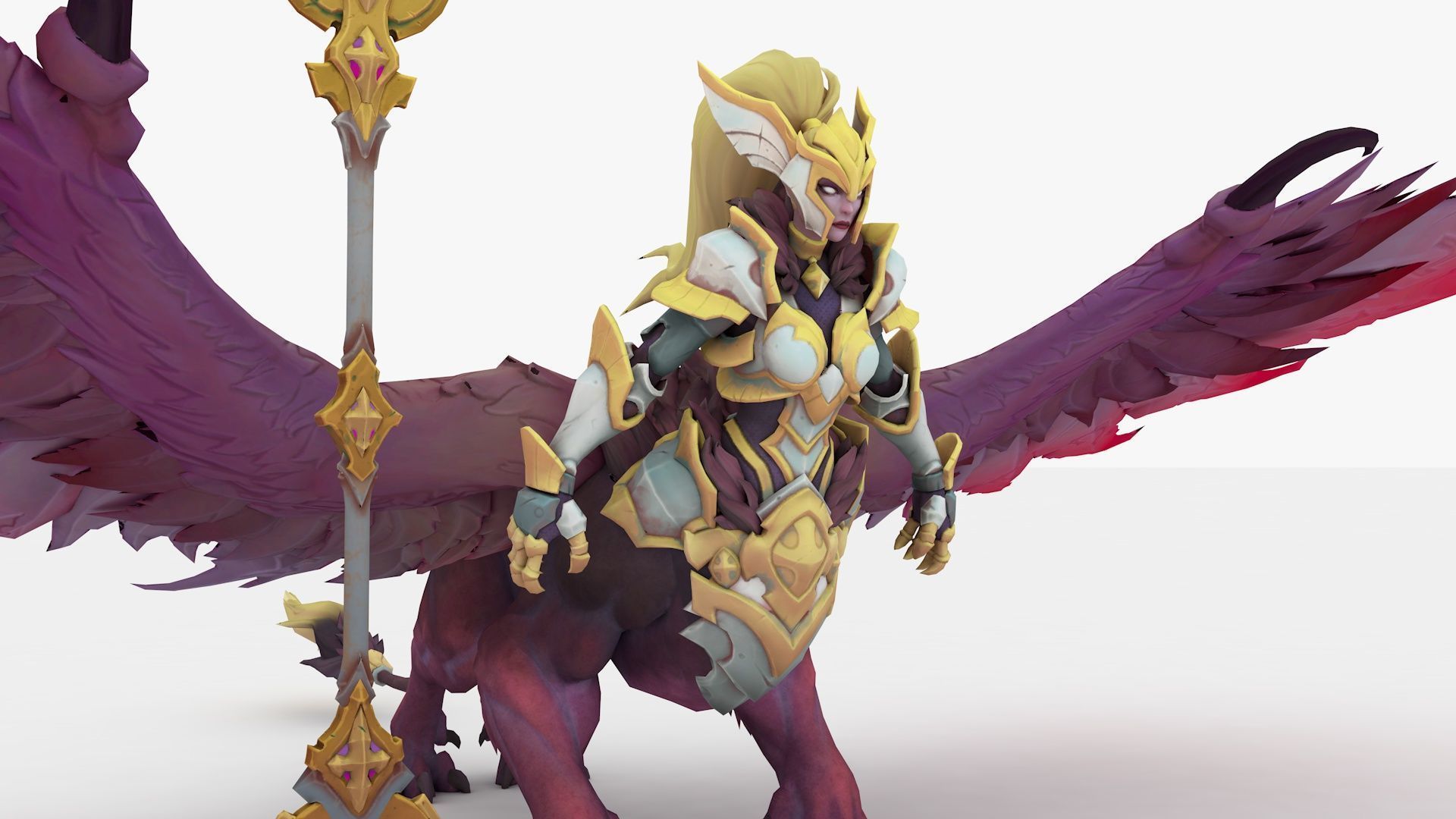 Astarte Rigged and Animated Low-poly 3D model_3