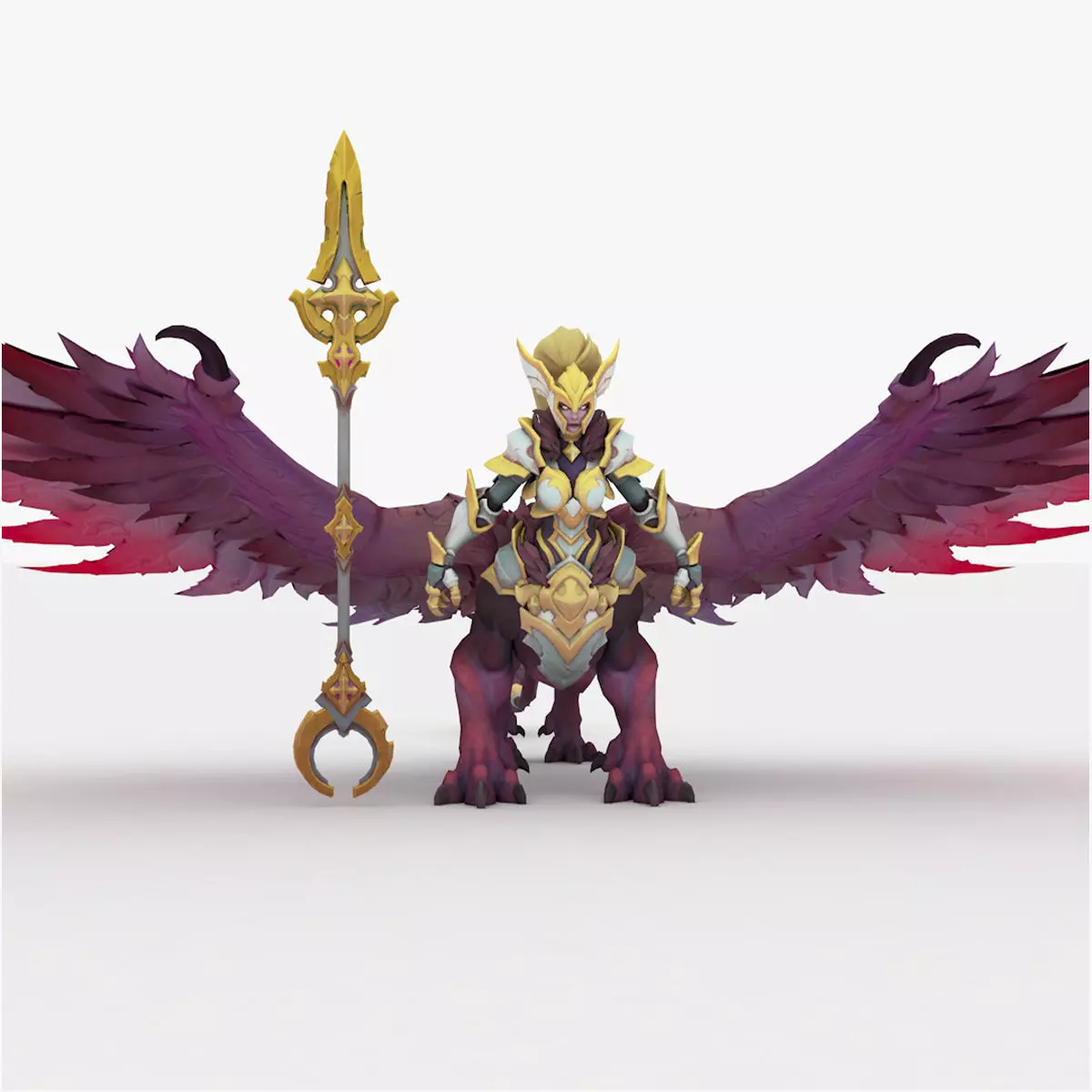 Astarte Rigged and Animated Low-poly 3D model_0