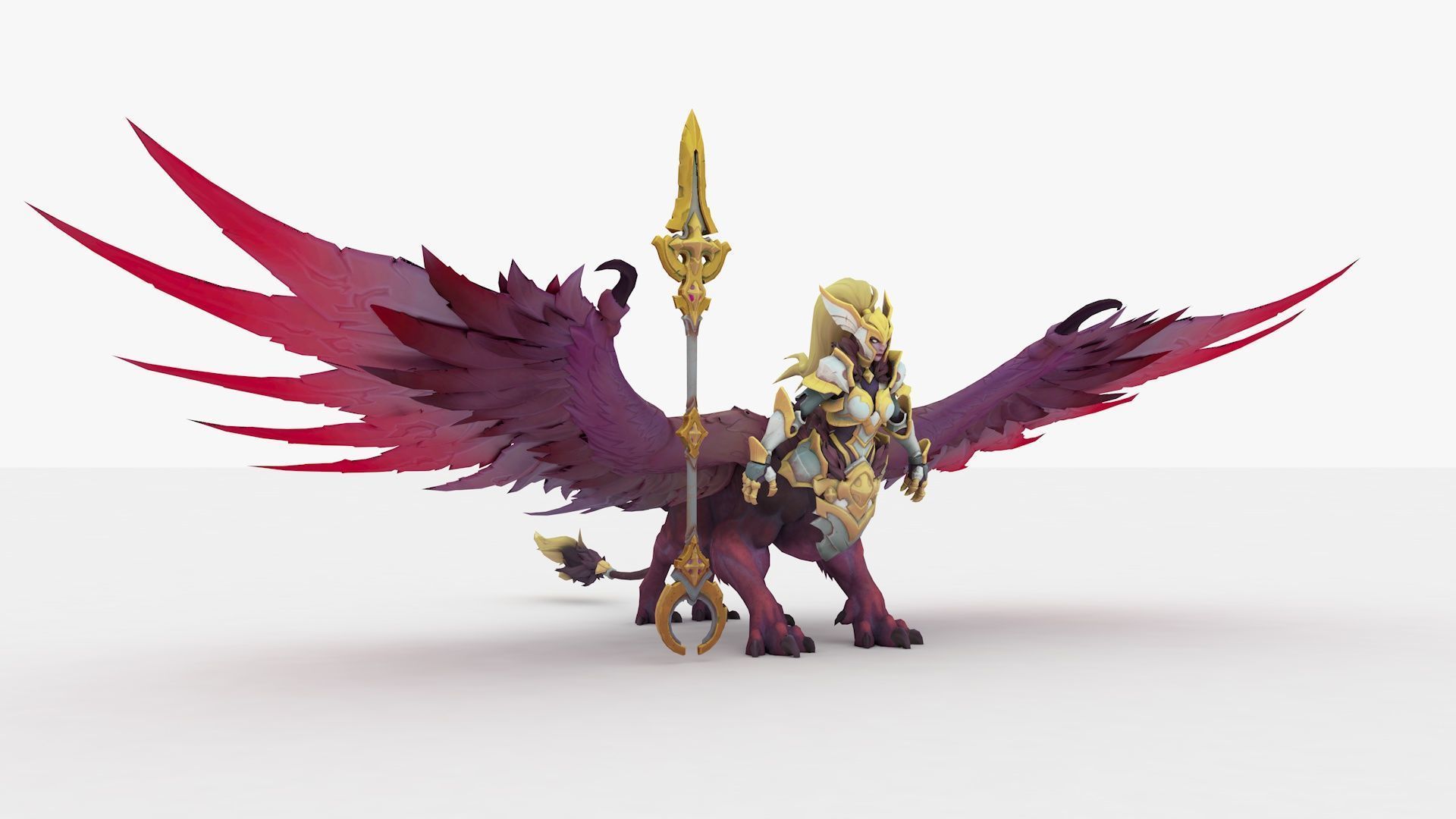 Astarte Rigged and Animated Low-poly 3D model_1