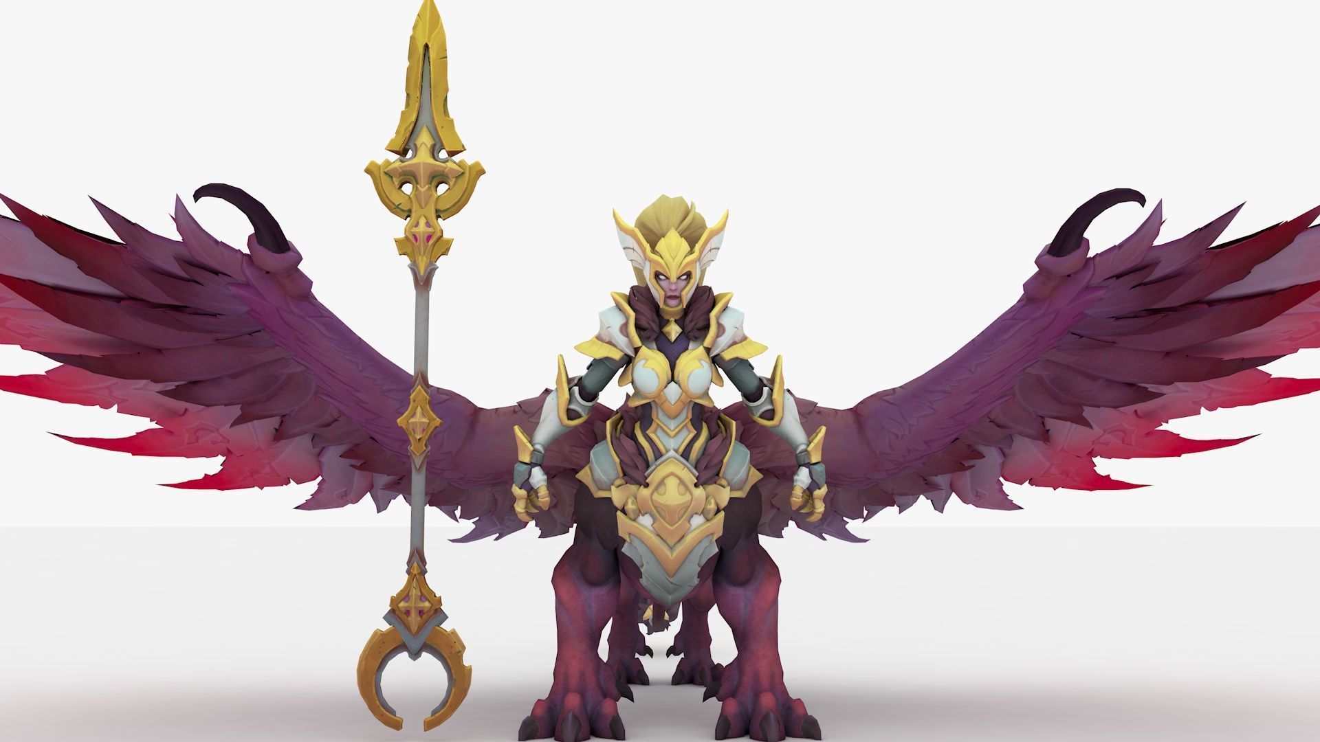 Astarte Rigged and Animated Low-poly 3D model_5