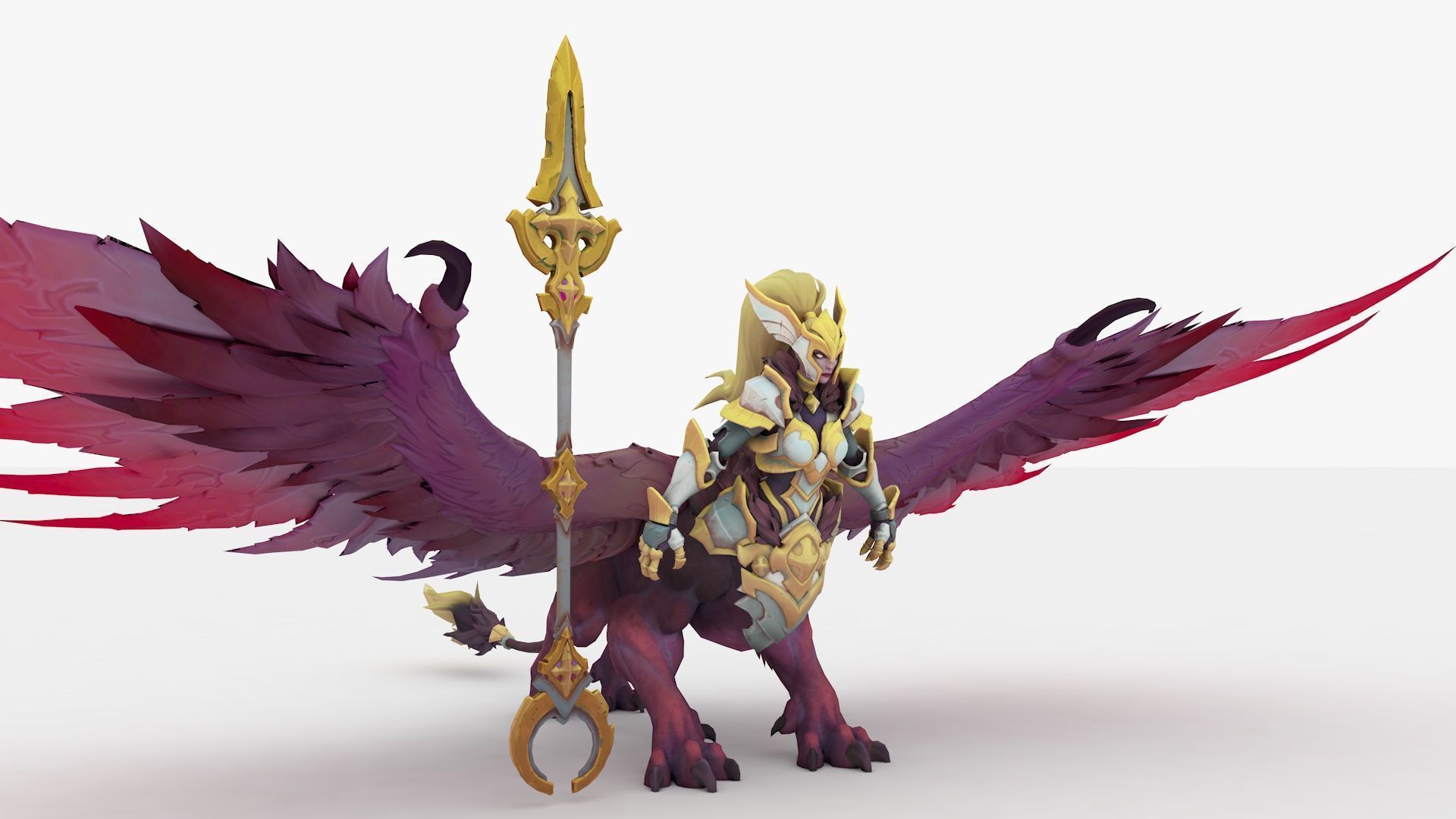 Astarte Rigged and Animated Low-poly 3D model_2