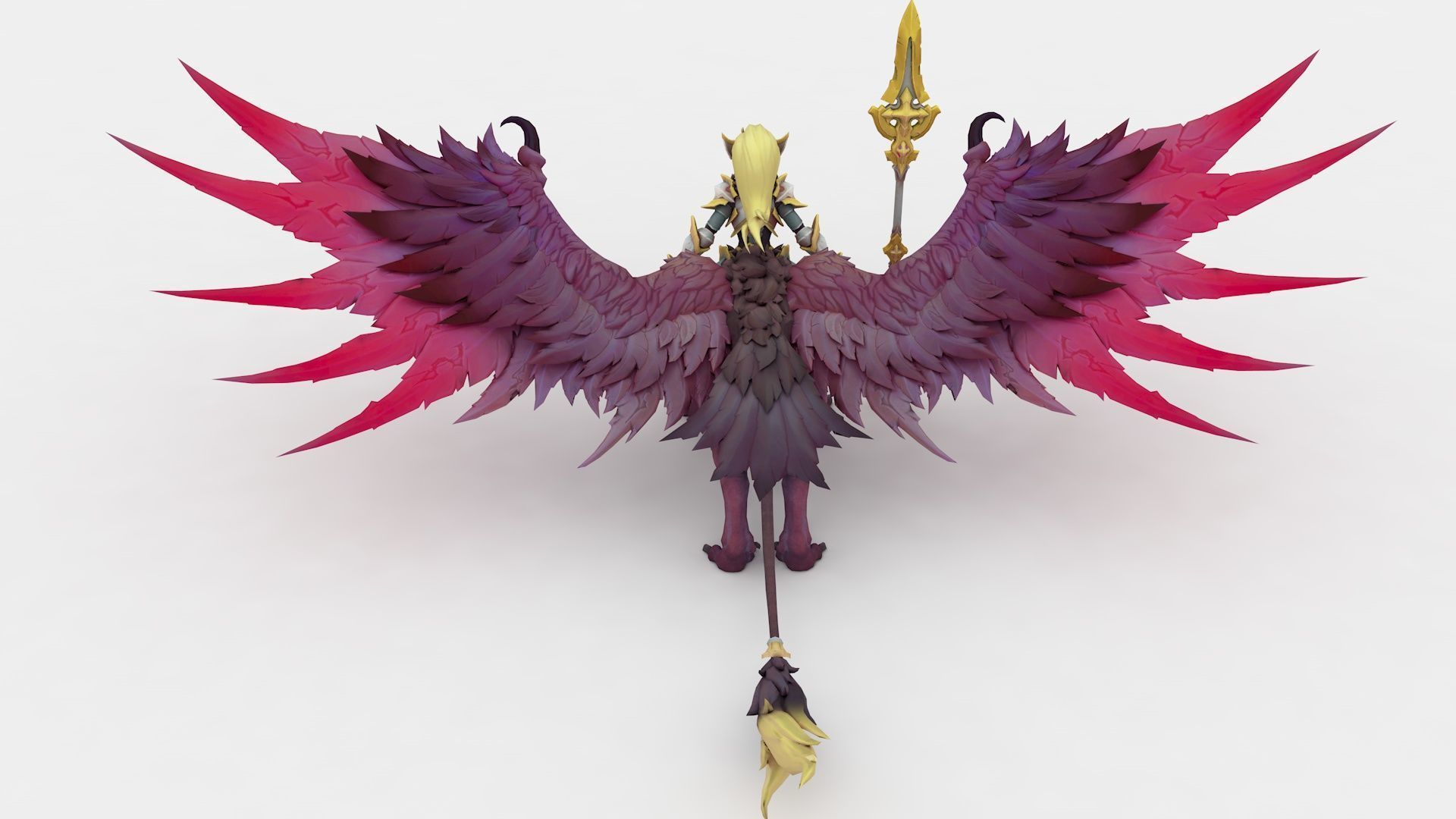 Astarte Rigged and Animated Low-poly 3D model_8