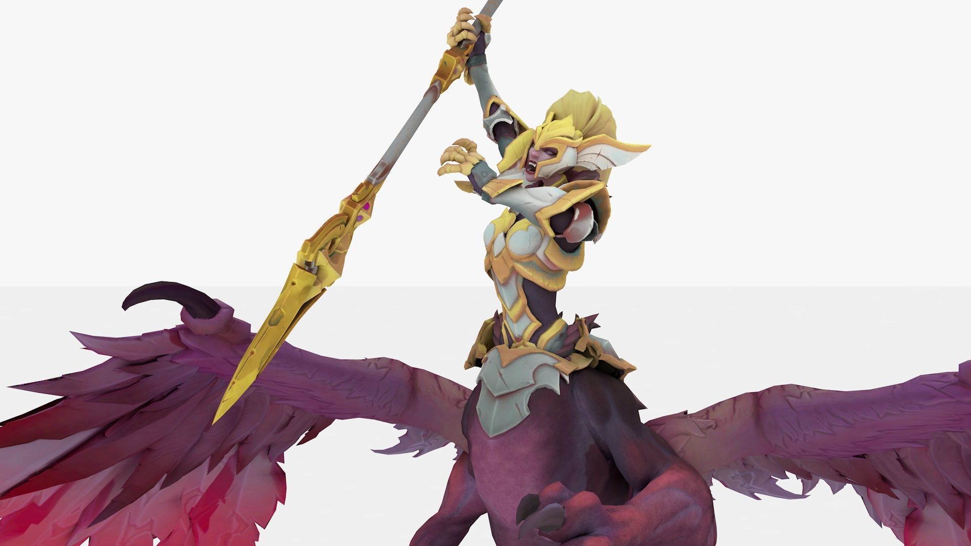 Astarte Rigged and Animated Low-poly 3D model_10