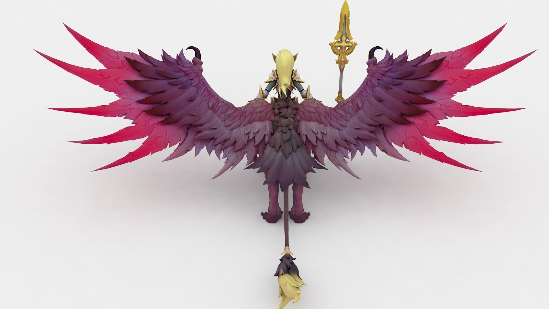 Astarte Rigged and Animated Low-poly 3D model_6