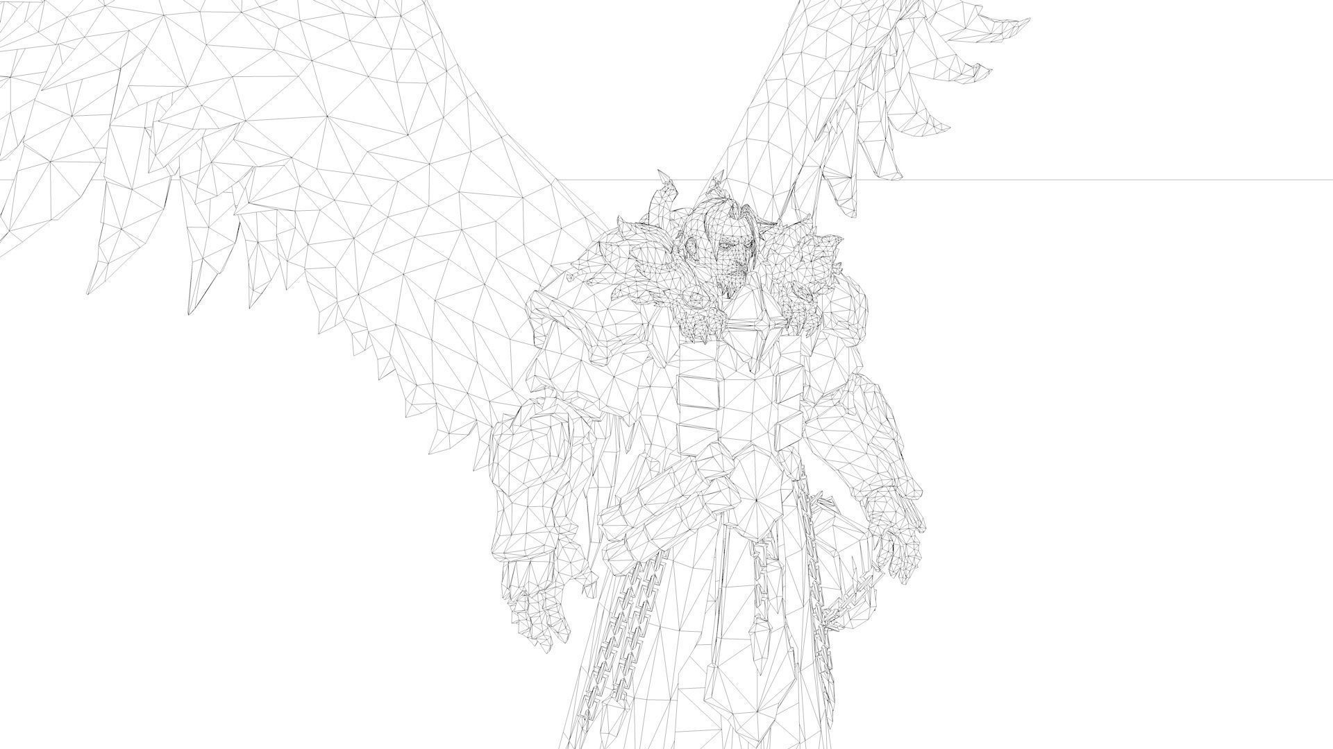 Abaddon Young Low-poly 3D model_14