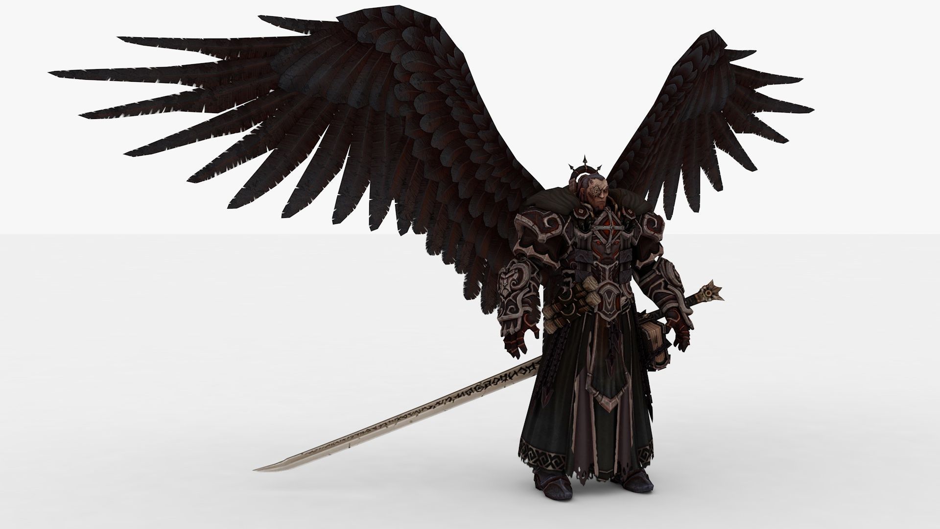 Abaddon Demon Rigged and Animated Low-poly 3D model_2