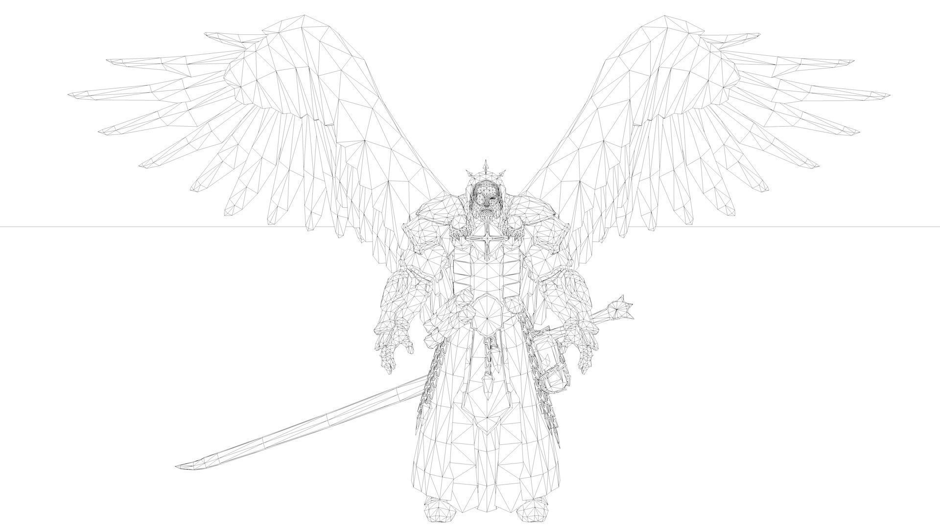 Abaddon Demon Rigged and Animated Low-poly 3D model_9