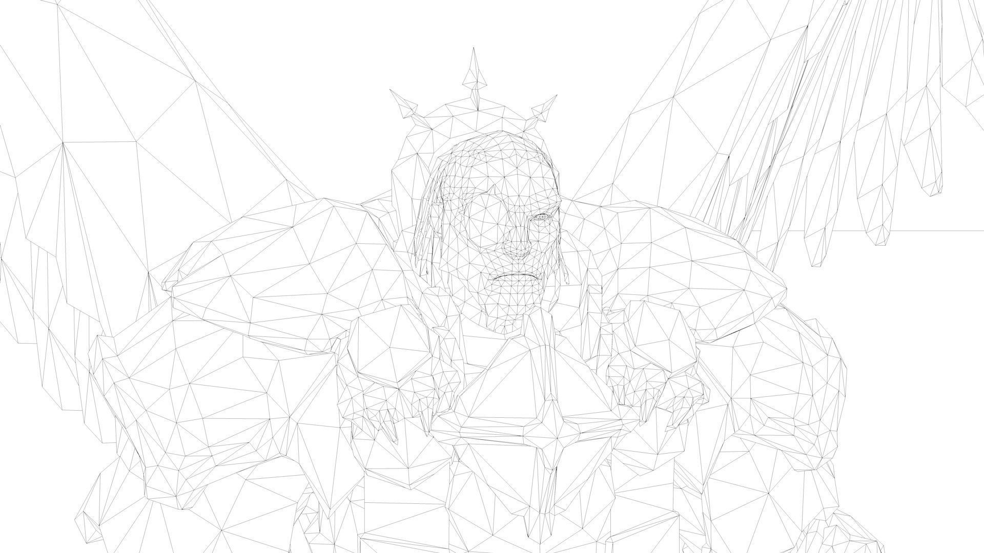 Abaddon Demon Rigged and Animated Low-poly 3D model_10