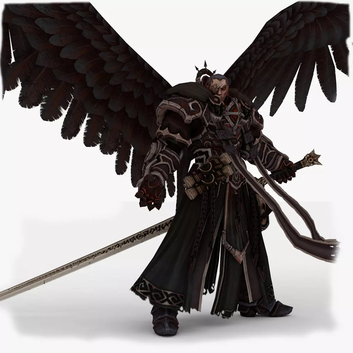 Abaddon Demon Rigged and Animated Low-poly 3D model_0