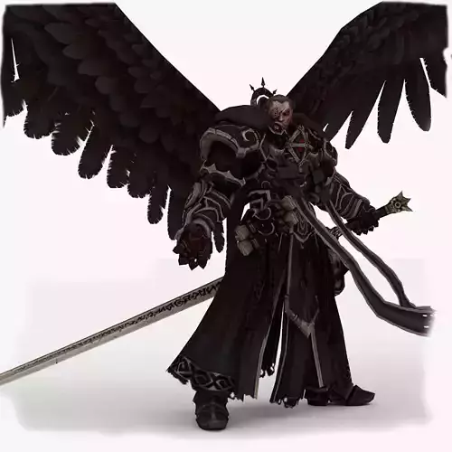 Abaddon Demon Rigged and Animated Low-poly 3D model