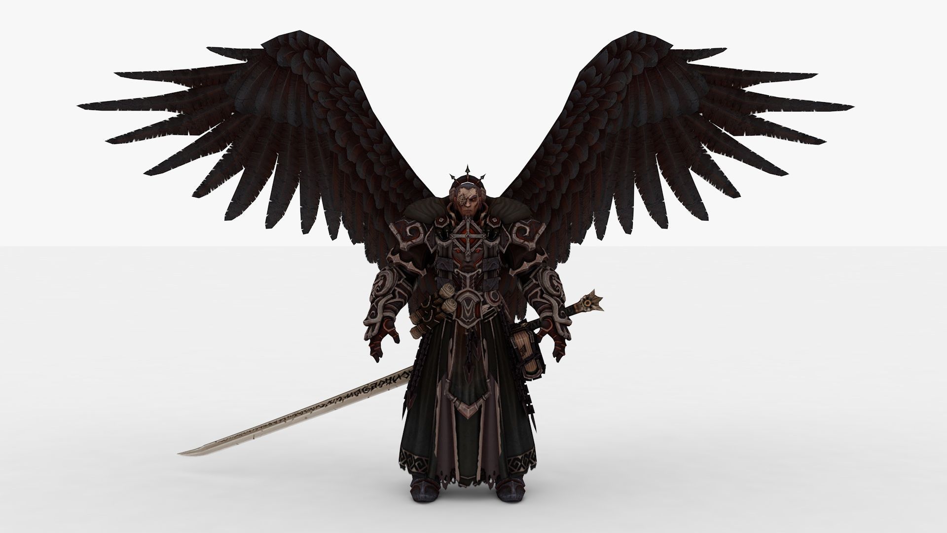 Abaddon Demon Rigged and Animated Low-poly 3D model_1