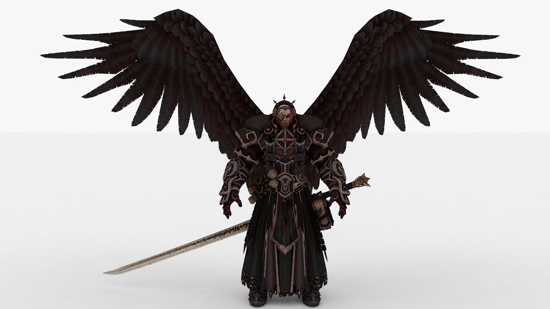 Abaddon Demon Rigged and Animated Low-poly 3D model_7