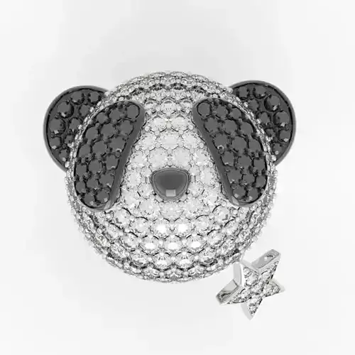 Playful Panda Animal Ring