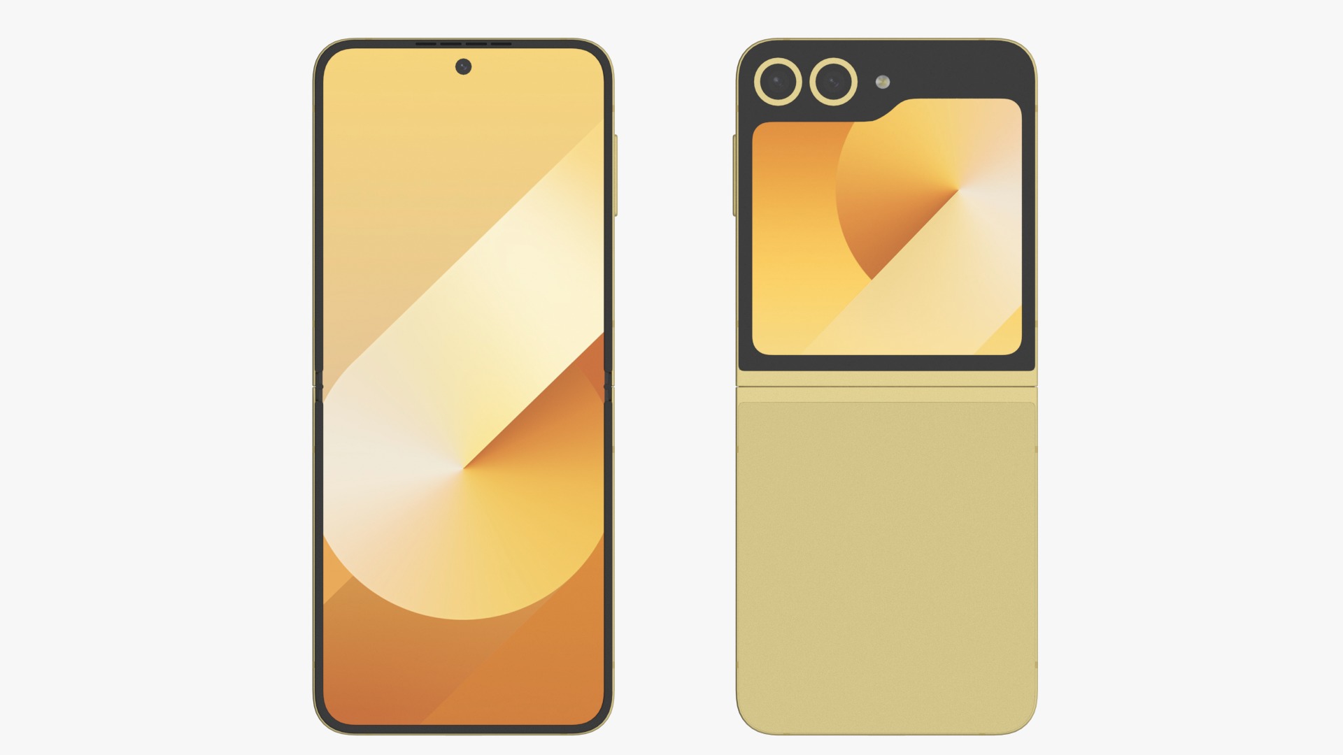 Samsung Galaxy Z Flip 6 Yellow 3D model_2