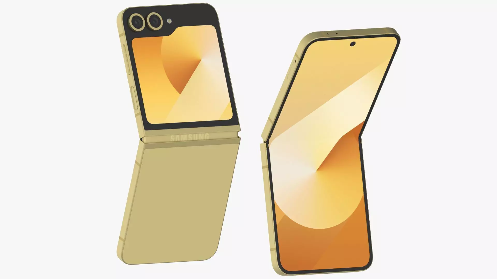 Samsung Galaxy Z Flip 6 Yellow 3D model_0