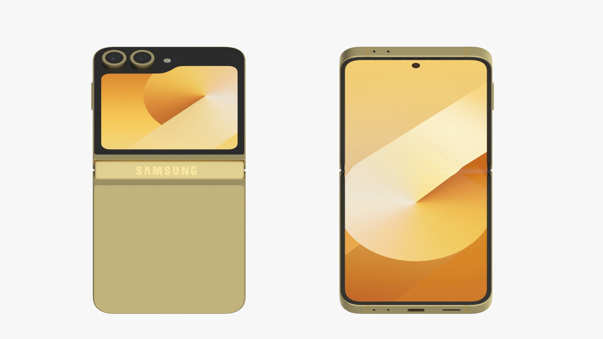 Samsung Galaxy Z Flip 6 Yellow 3D model_7