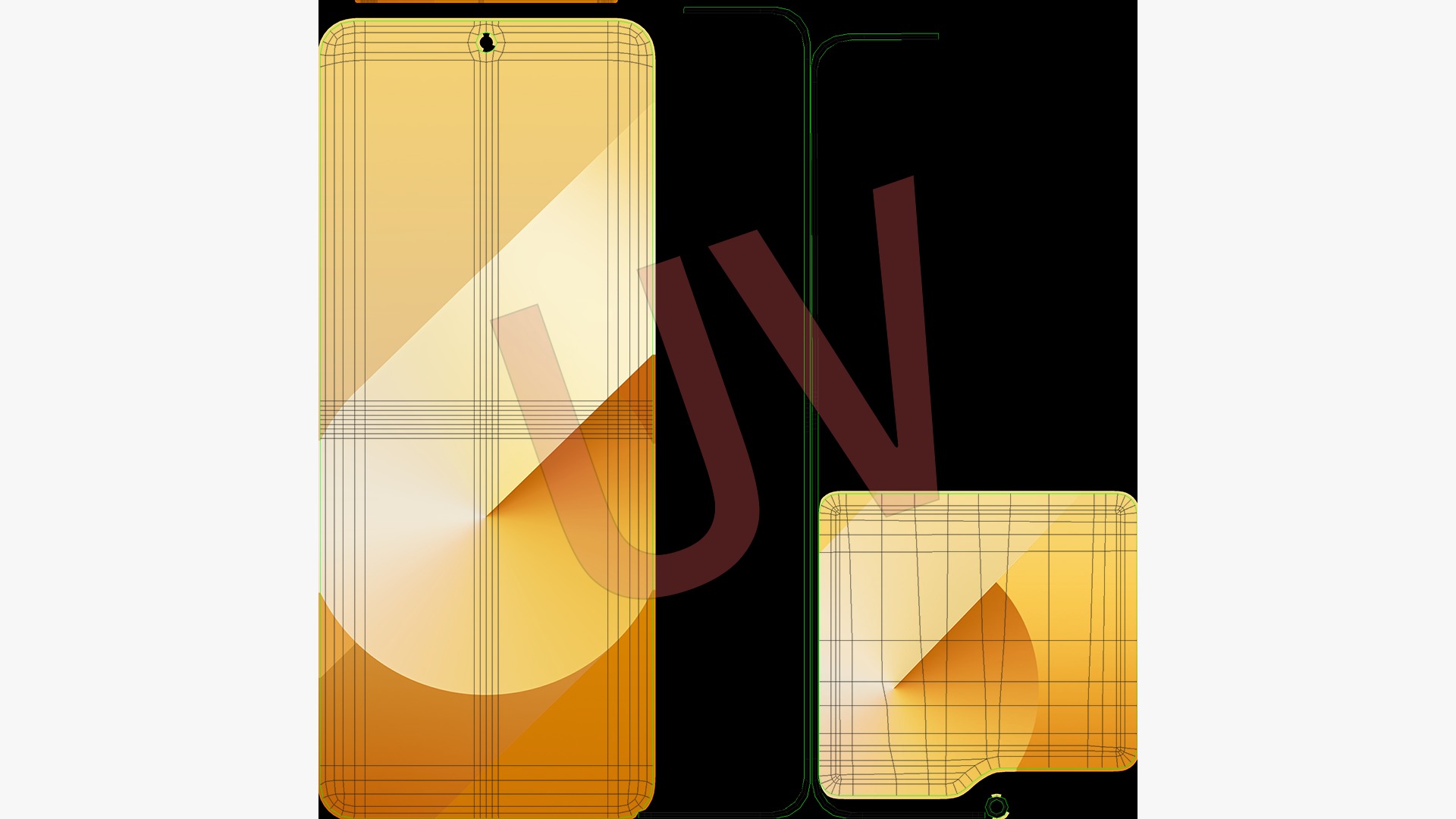 Samsung Galaxy Z Flip 6 Yellow 3D model_17