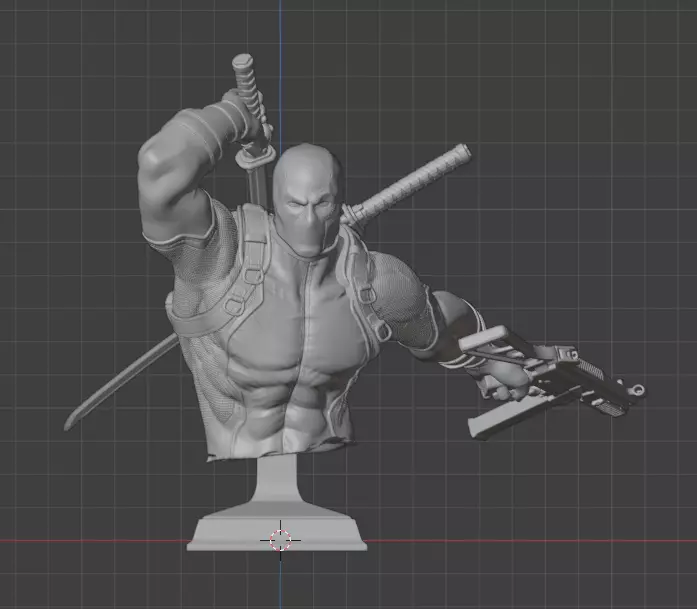 Bust DeadPool 3D print model