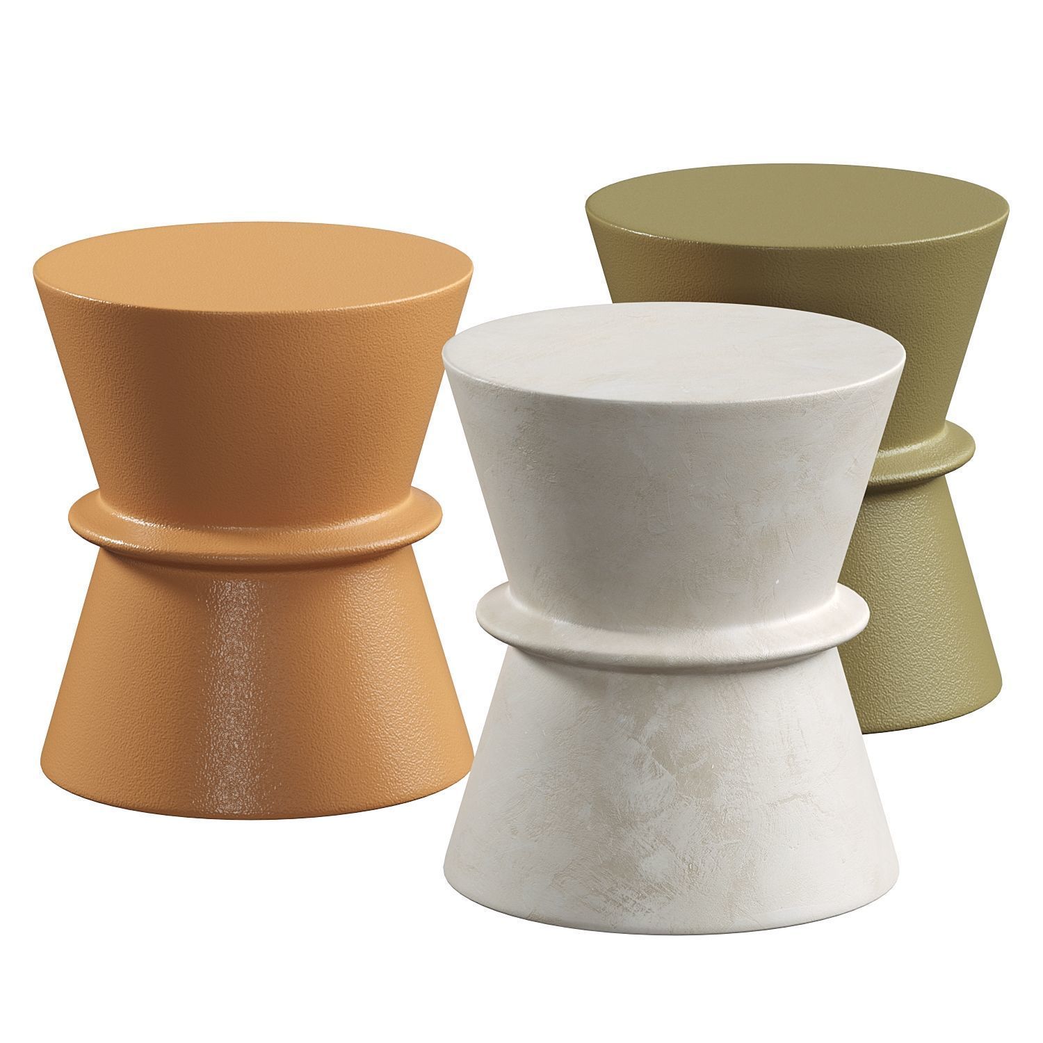 Jacqueline Stone Outdoor Side Table 3D model_3