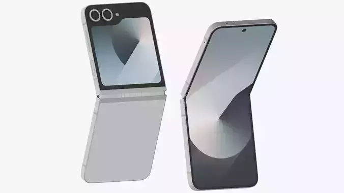 Samsung Galaxy Z Flip 6 White 3D model