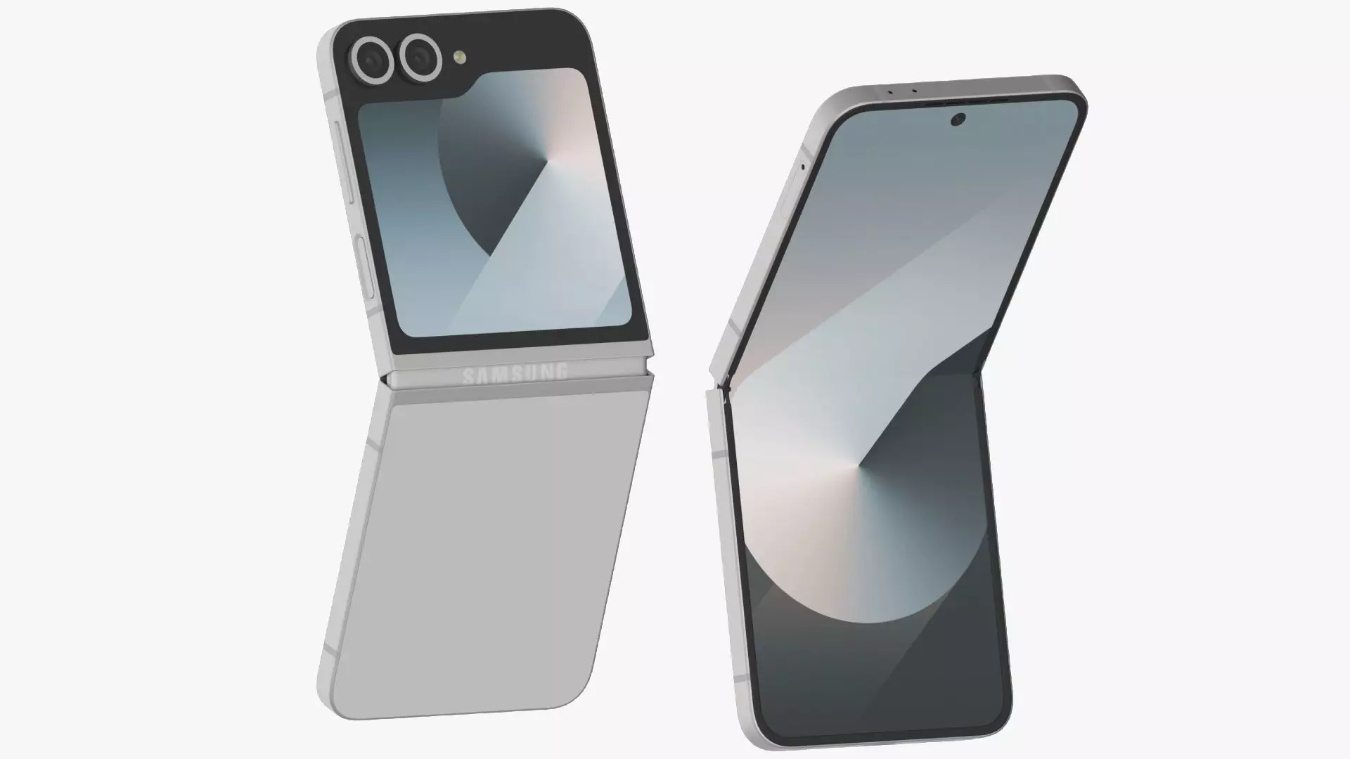 Samsung Galaxy Z Flip 6 White 3D model_0