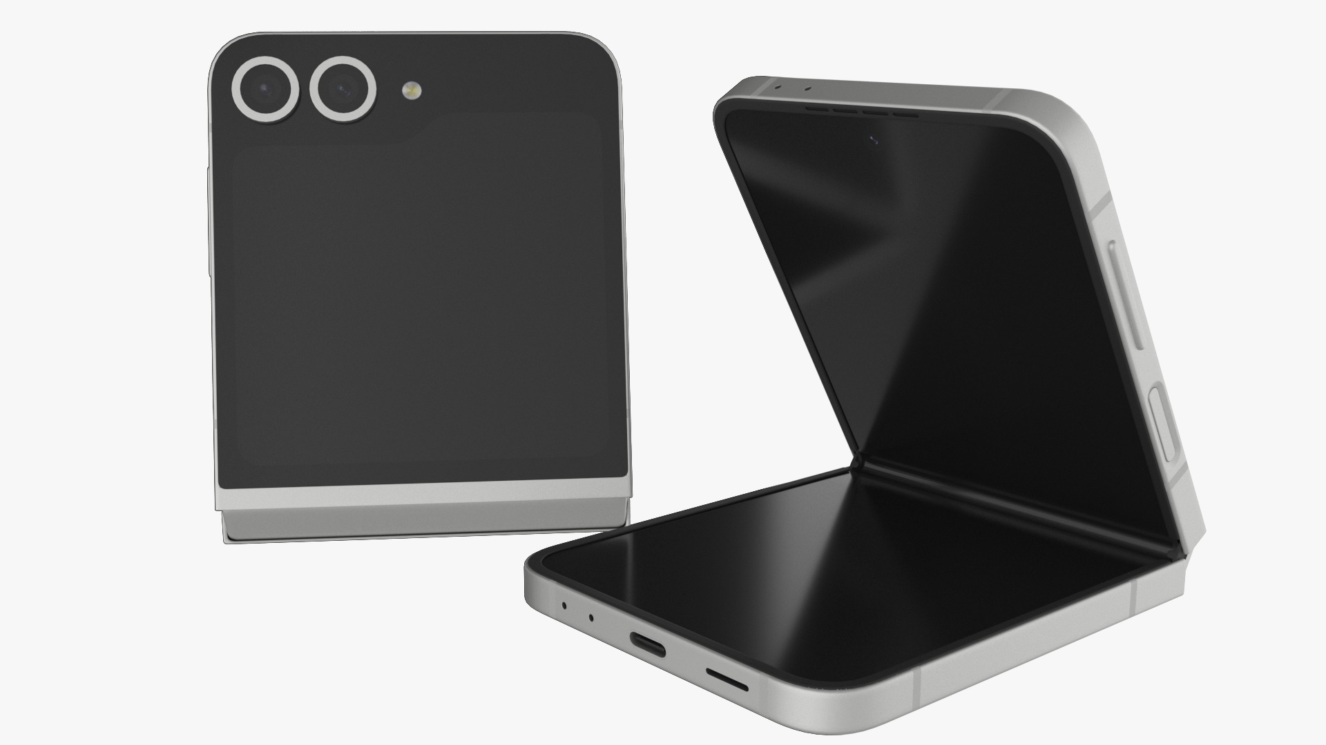 Samsung Galaxy Z Flip 6 White 3D model_7