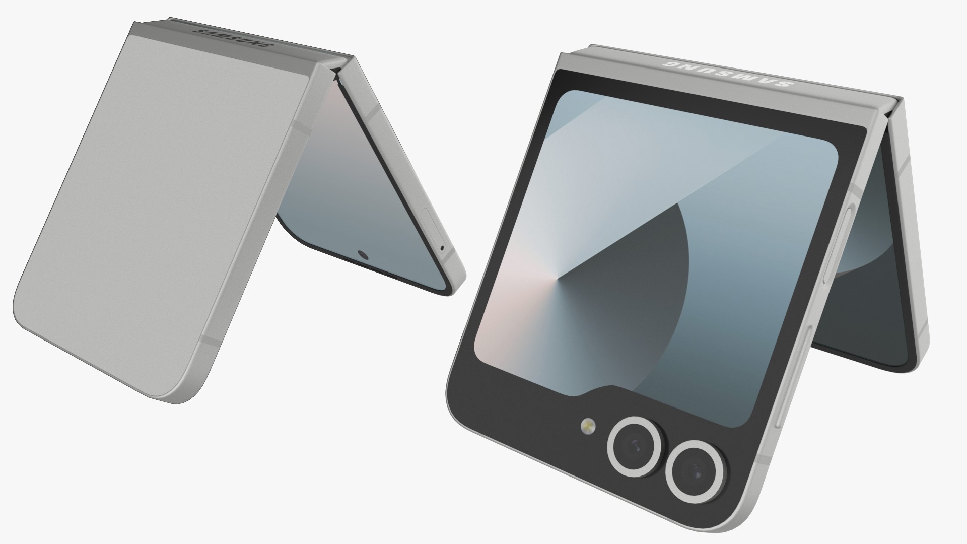 Samsung Galaxy Z Flip 6 White 3D model_4