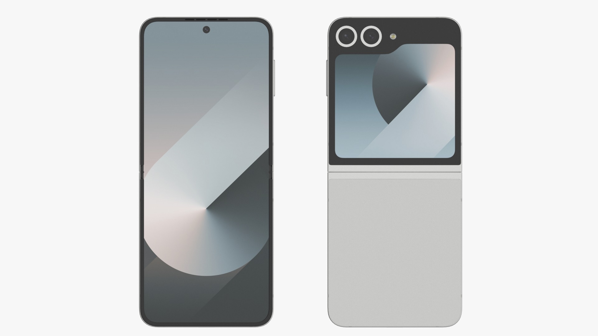 Samsung Galaxy Z Flip 6 White 3D model_2