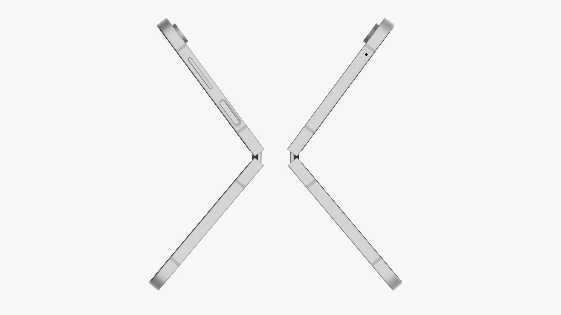 Samsung Galaxy Z Flip 6 White 3D model_5